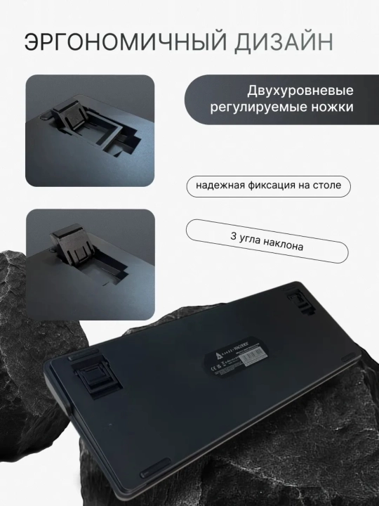 Mexanik O‘yin Klaviaturasi AJAZZ AK820, Simli USB Type-C, 75% 82 Tugmali, Hot-Swap