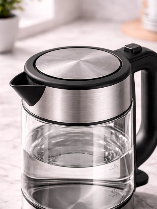 Elektr choynak Xiaomi Electric Glass 1.7 litr, shishali va zamonaviy, havfsiz tez qaynash