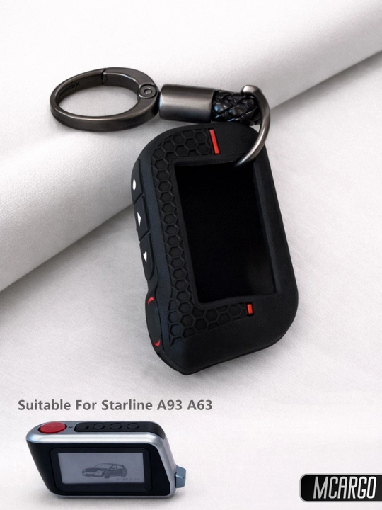 Силиконовый-TPUЧехол для ключа StarLine A93 A63, С брелоком, защитная крышка - 