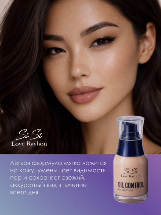 Тональный крем SiSi Love Rayhon Oil Control Foundation матовый эффект 30 г
