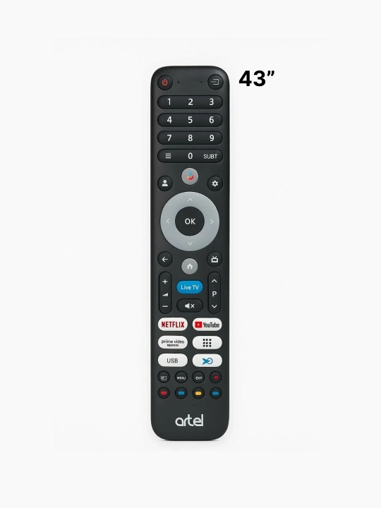 Televizor Artel, diagonal 32"/43", Android TV va ovozli boshqaruv