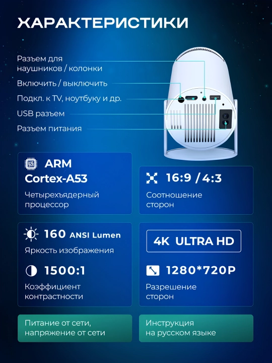 Проектор HY300 / HY300 PRO