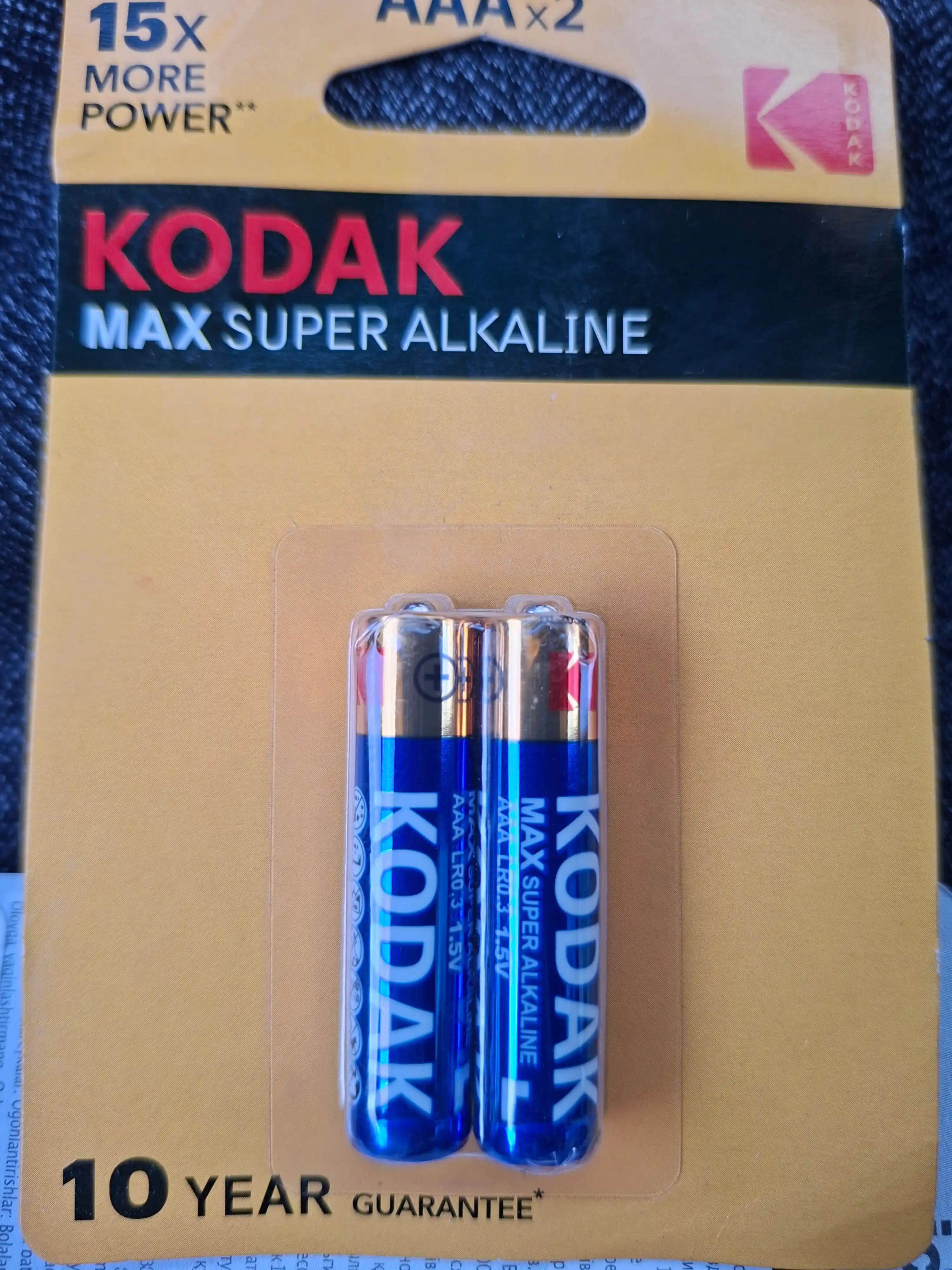 Batareya AAA va AA Kodak