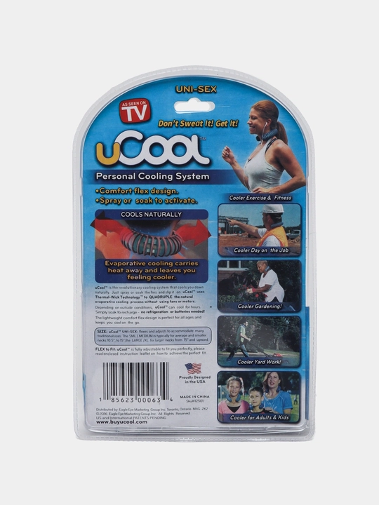 Sport va dam olish uchun mo‘ljallangan U-Cool sovutuvchi bo‘yin yoqasi, shaxsiy tana sovutgichi