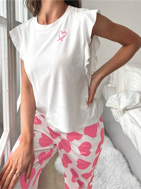 Ayollar pijamasi Kioko, ayollar uchun ikki qismli pijama, uy kiyimi, ayollar uy kostyumi