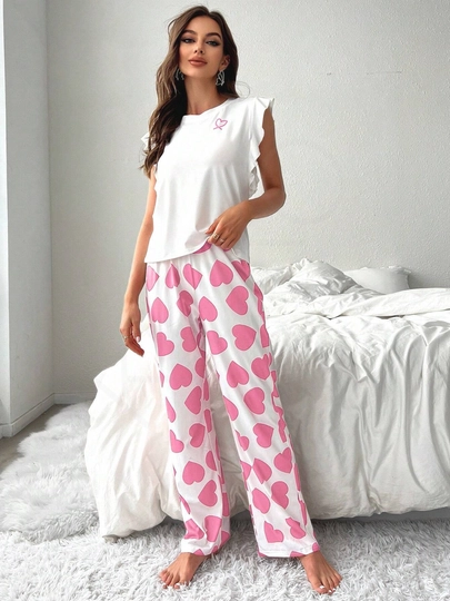 Ayollar pijamasi Kioko, ayollar uchun ikki qismli pijama, uy kiyimi, ayollar uy kostyumi
