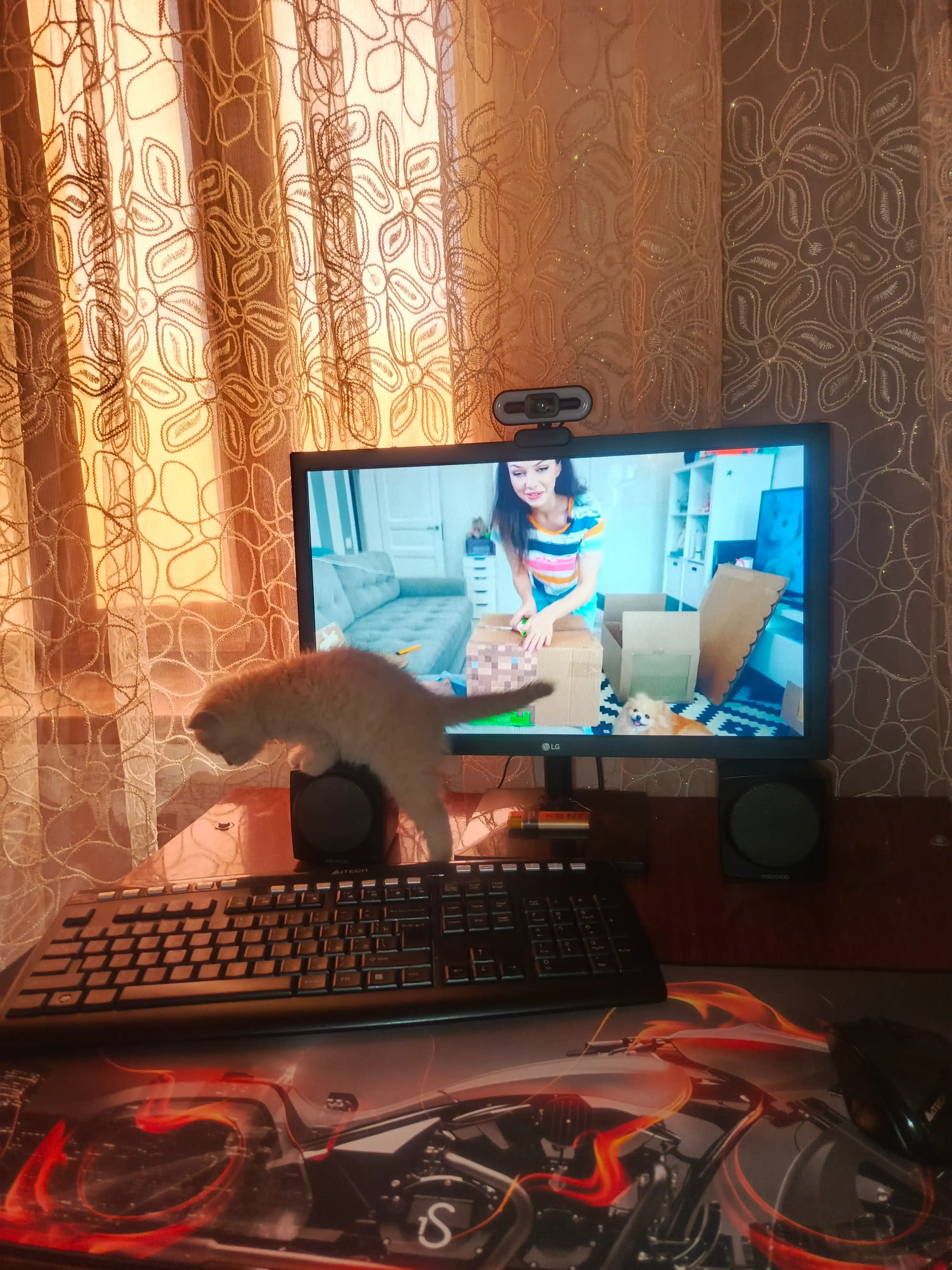 Игровой коврик для мыши и клавиатуры, 30*80 см