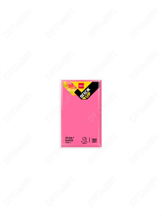 O'z-o'zidan yopishadigan qog'oz 126x76mm (neon-rang) EA910-5 Deli, 910-5-EA - 