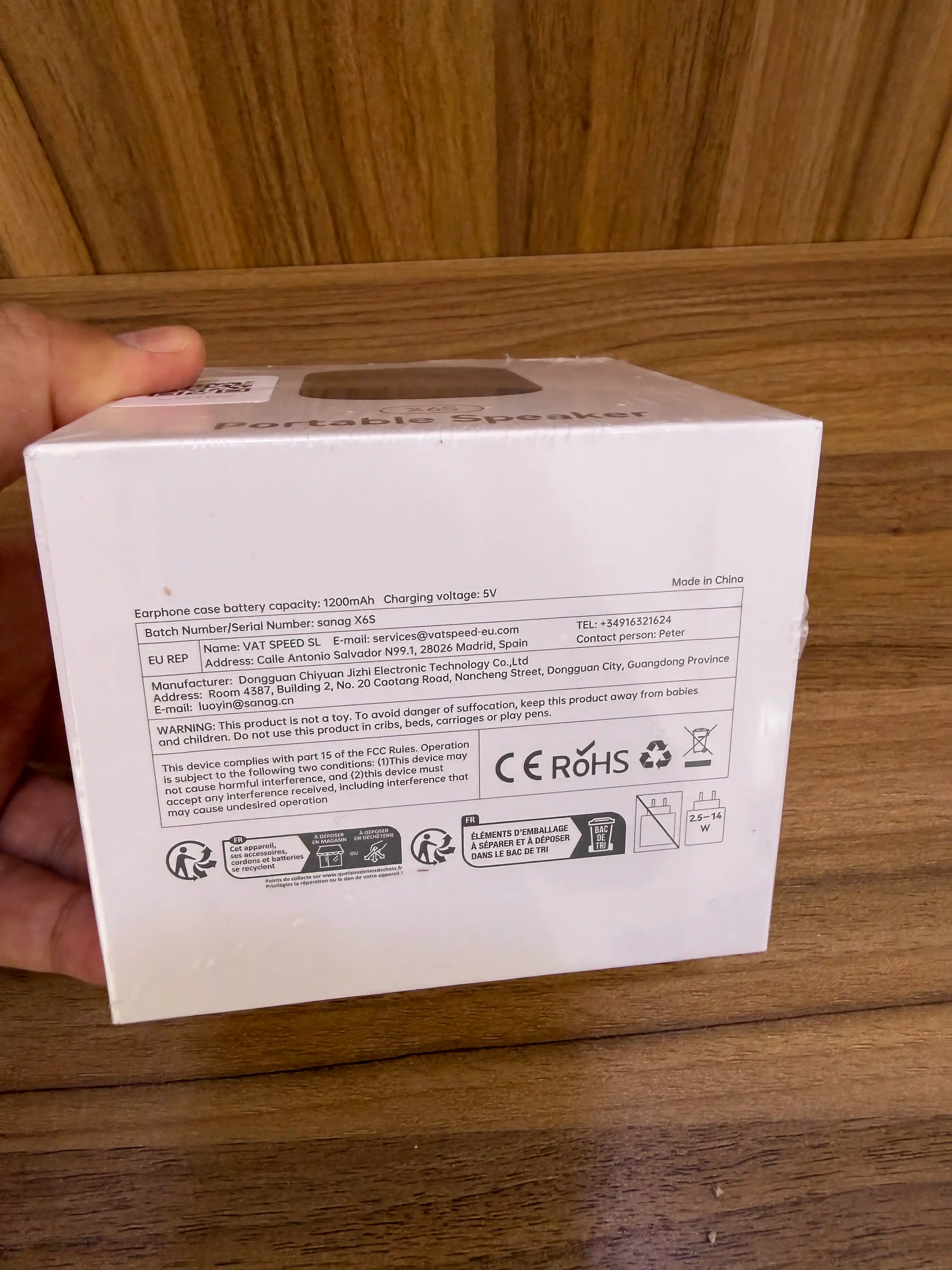 Портативная Bluetooth колонка SANAG X6S, 10 Вт, 18 ч, IPX5