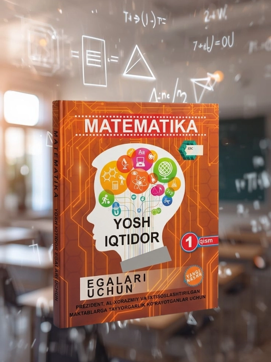 Ёш иктидор эгалари учун  Математика 1, 2, 3- кисм Танкидий фикрлаш, Тестлар тўплами - 