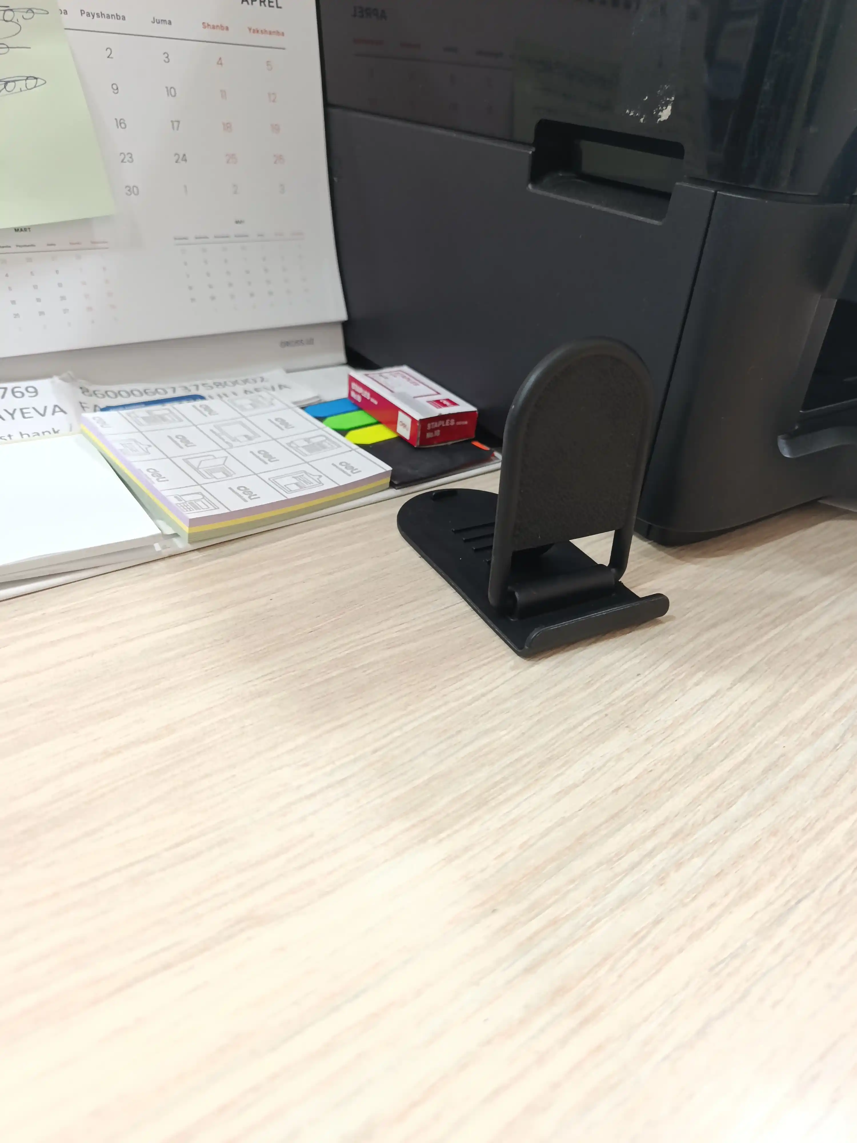 Telefon va planshet uchun buklanadigan, sozlanadigan stol usti ushlagichi, holder