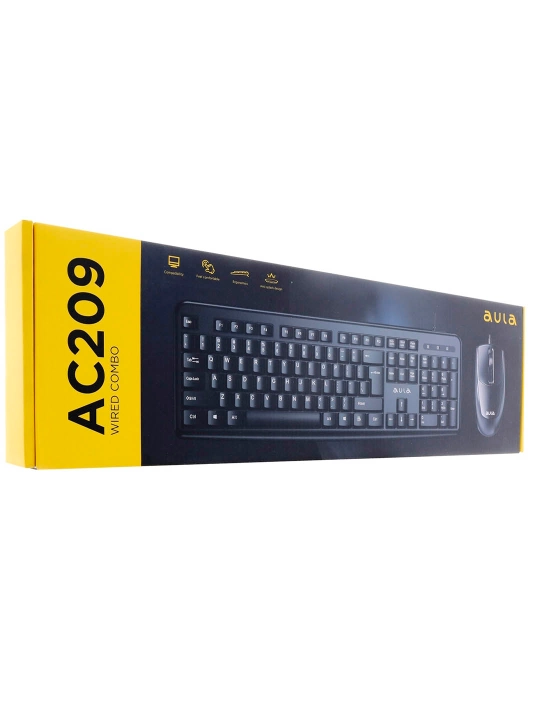 AC209 simli klaviatura va sichqoncha to‘plami 2 in 1