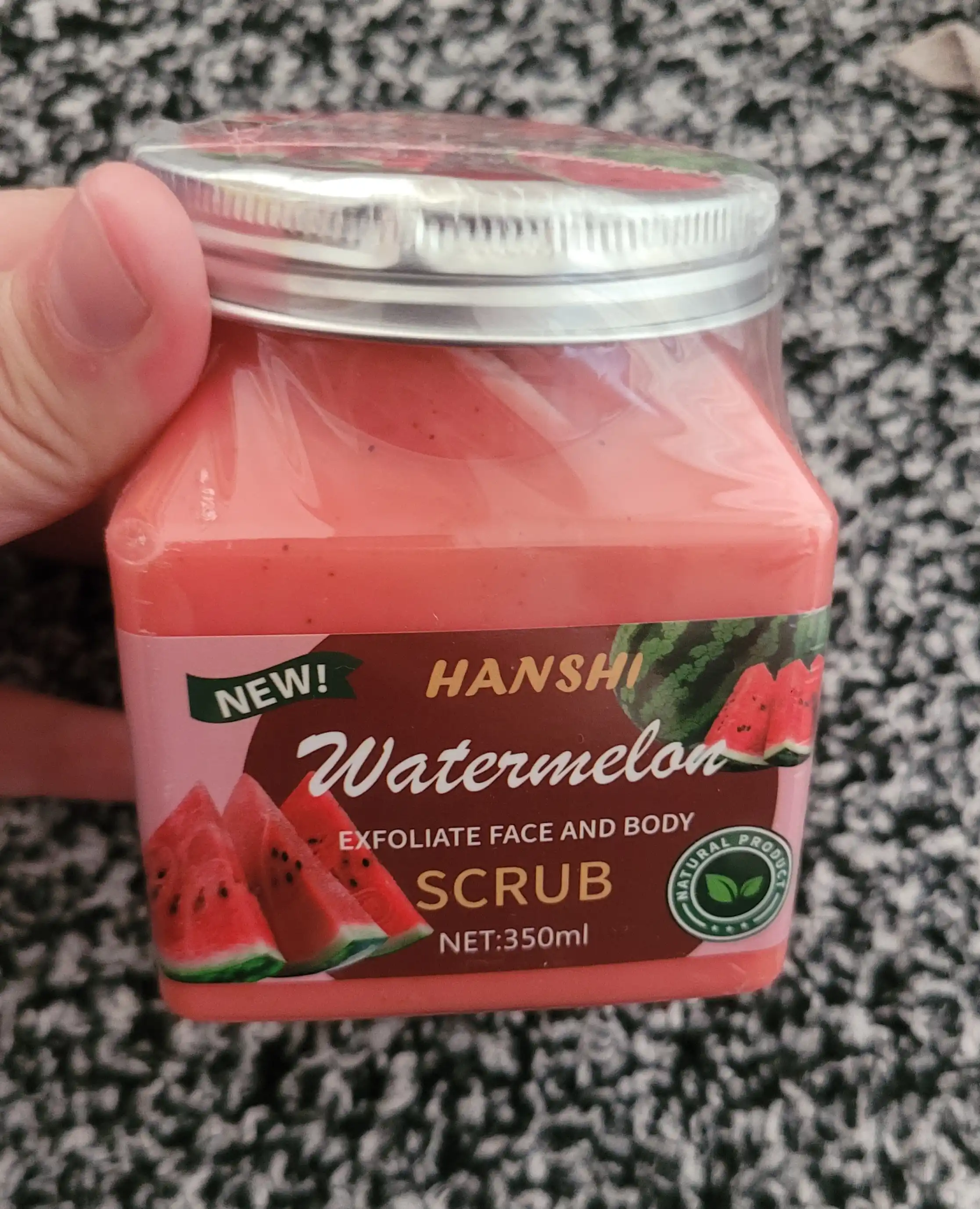 Скраб для лица и тела Wokal Sherbet Body Scrub с экстрактом малины и клубники, 350 гр