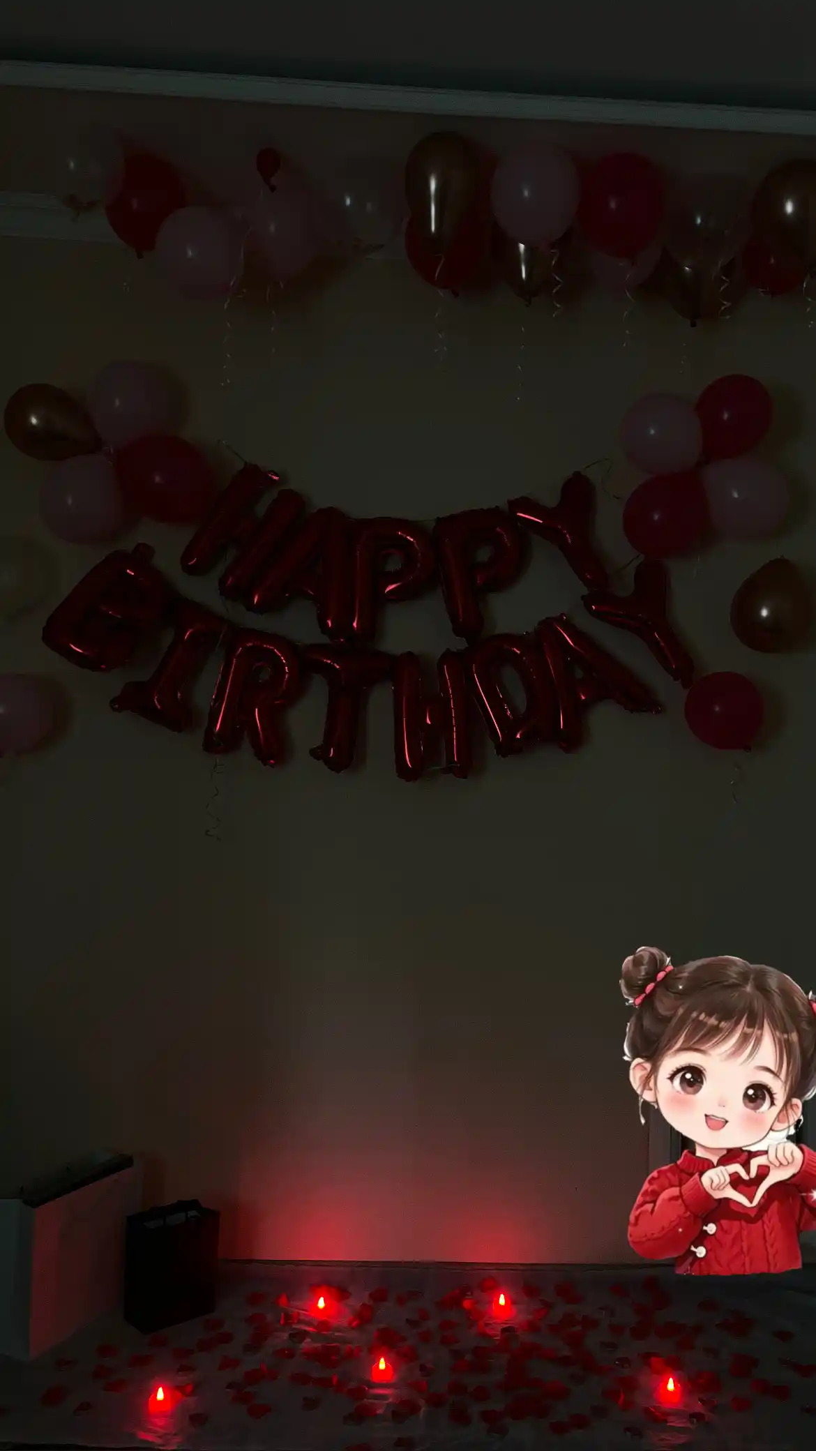 Шарики буквы Happy Birthday с днем рождения, надпись гирлянда на стену, набор для фотозоны