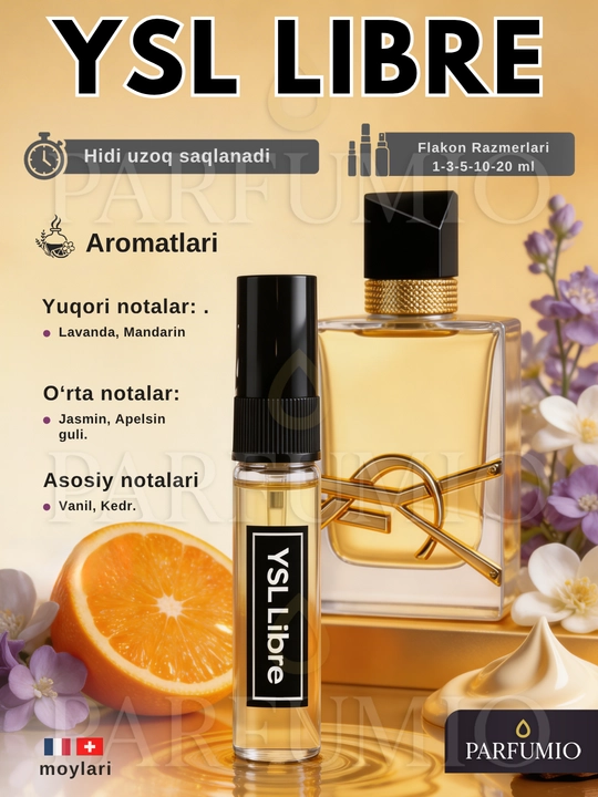 YSL Libre духи женские – парфюм для женщин, мини духи, tester, parfum