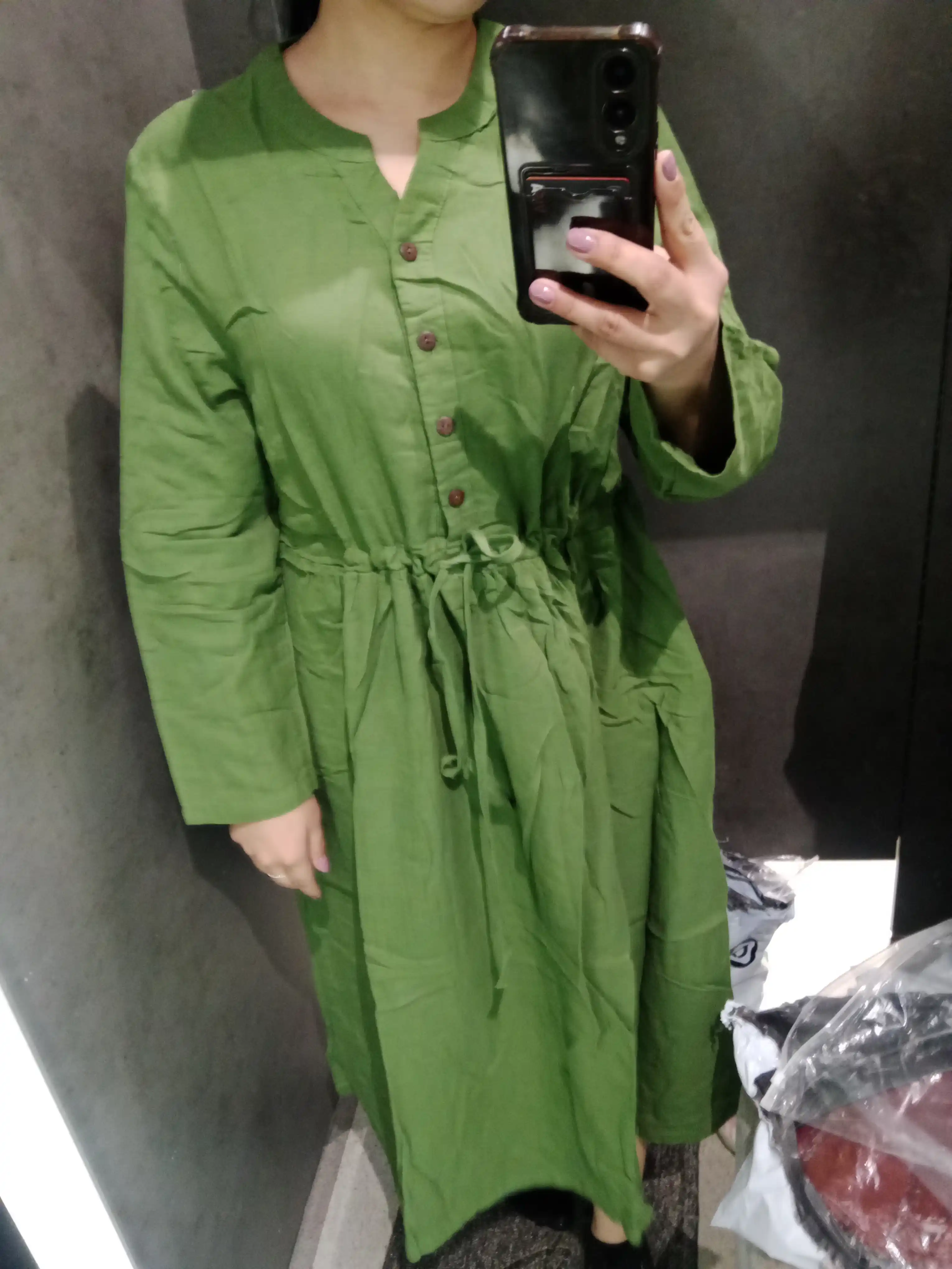 Ayollar yozgi ko‘ylagi, paxta + lyon, oversize, 48–54, fransuz uzunlik, erkin, kundalik ko‘ylak