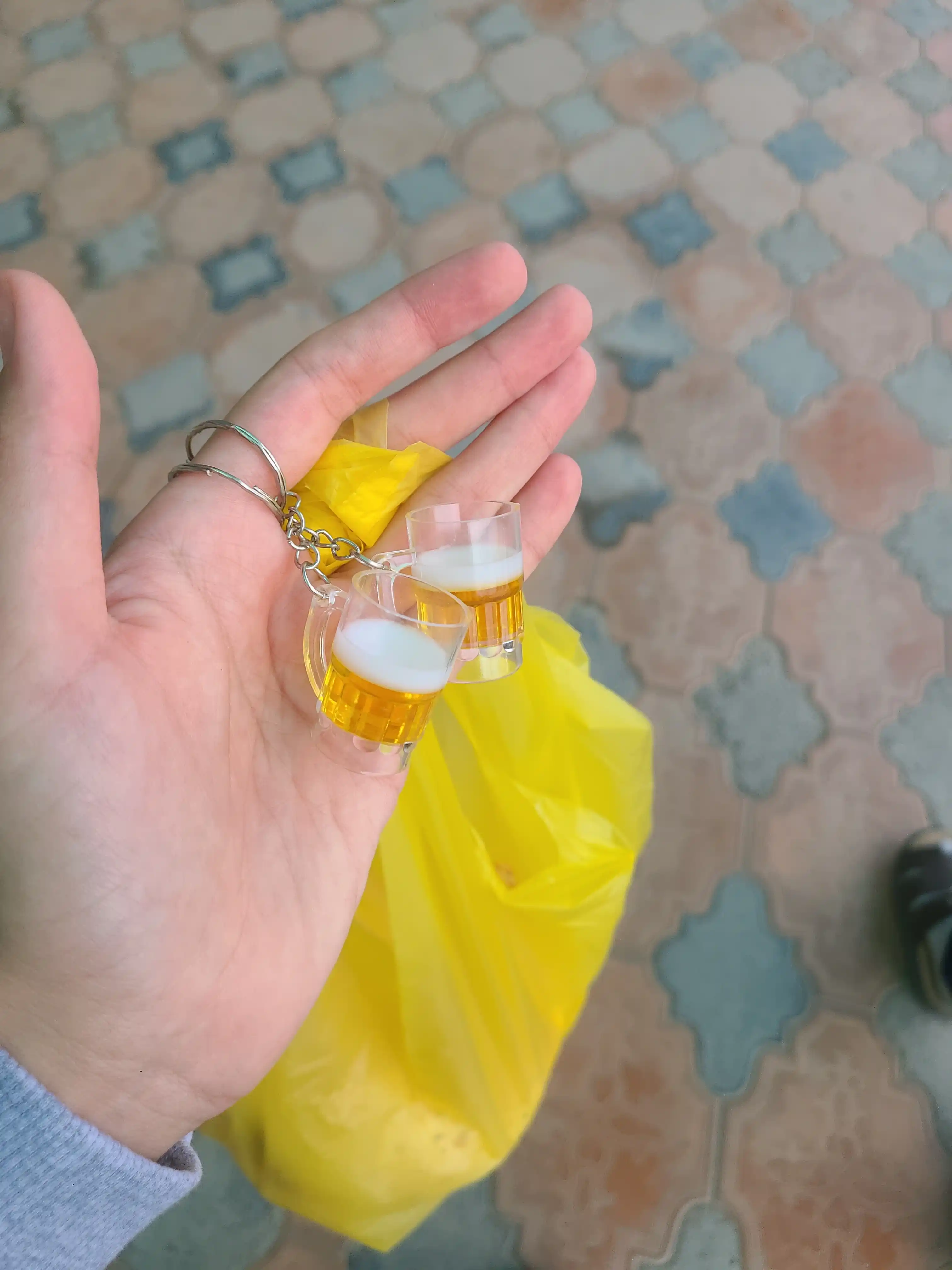 Брелок на ключи пивная кружка 2 шт