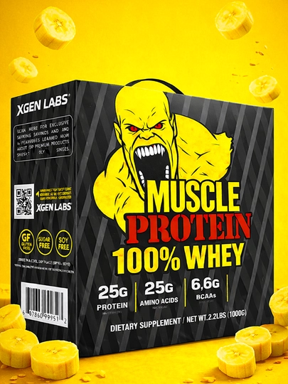 Протеин MUSCLE WHEY 100% PROTEIN 1-3-7 кг — MUSBULL-MUSCLEWHEY-ЖЕЛТ-7KG