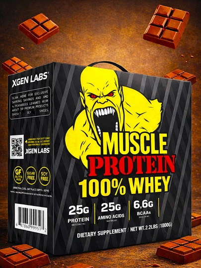 Протеин MUSCLE WHEY 100% PROTEIN 1-3-7 кг — MUSBULL-MUSCLEWHEY-ШОКОЛ-3KG