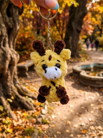 Плюшевый брелок «Жирафик» 🦒 — RIMBOSS-RIMB202-ЖЕЛТ