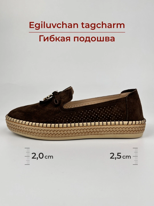 Ayollar uchun yoz - kuz mokasinlari, loferlar, tabiiy charm va zamsh, 36–41