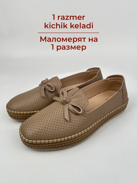Ayollar uchun yoz - kuz mokasinlari, loferlar, tabiiy charm va zamsh, 36–41