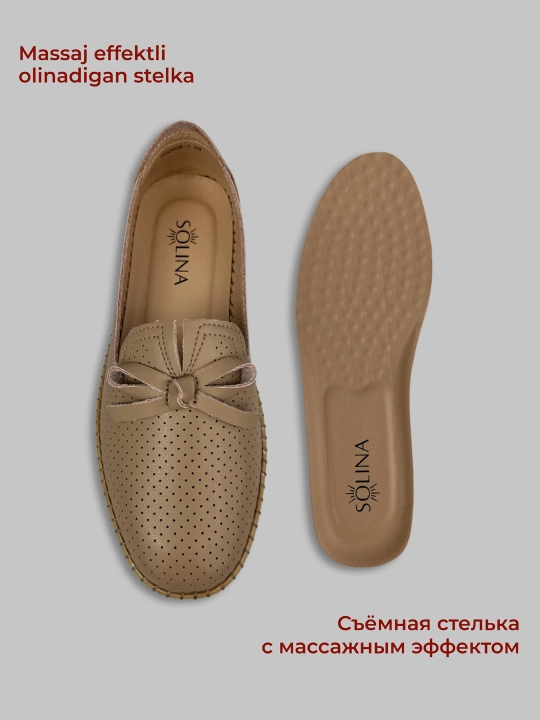 Ayollar uchun yoz - kuz mokasinlari, loferlar, tabiiy charm va zamsh, 36–41