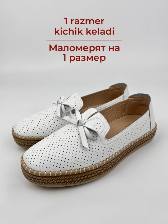 Ayollar uchun yoz - kuz mokasinlari, loferlar, tabiiy charm va zamsh, 36–41