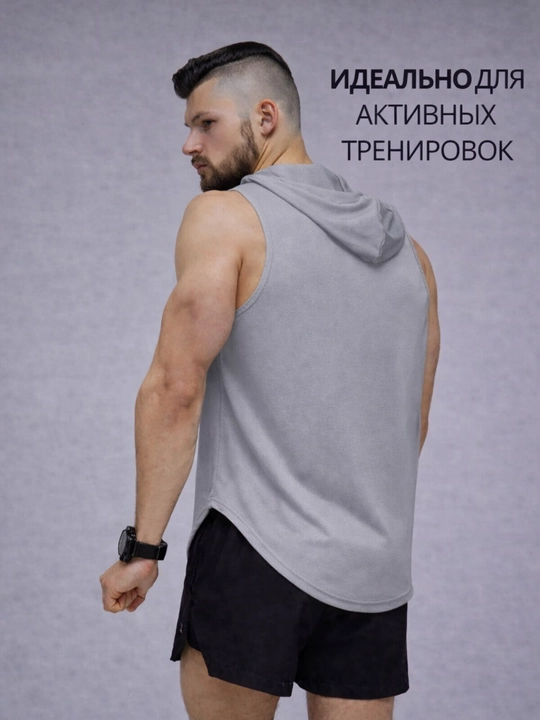 Sport maykasi,fitnes va zal uchun,kapyushon bilan