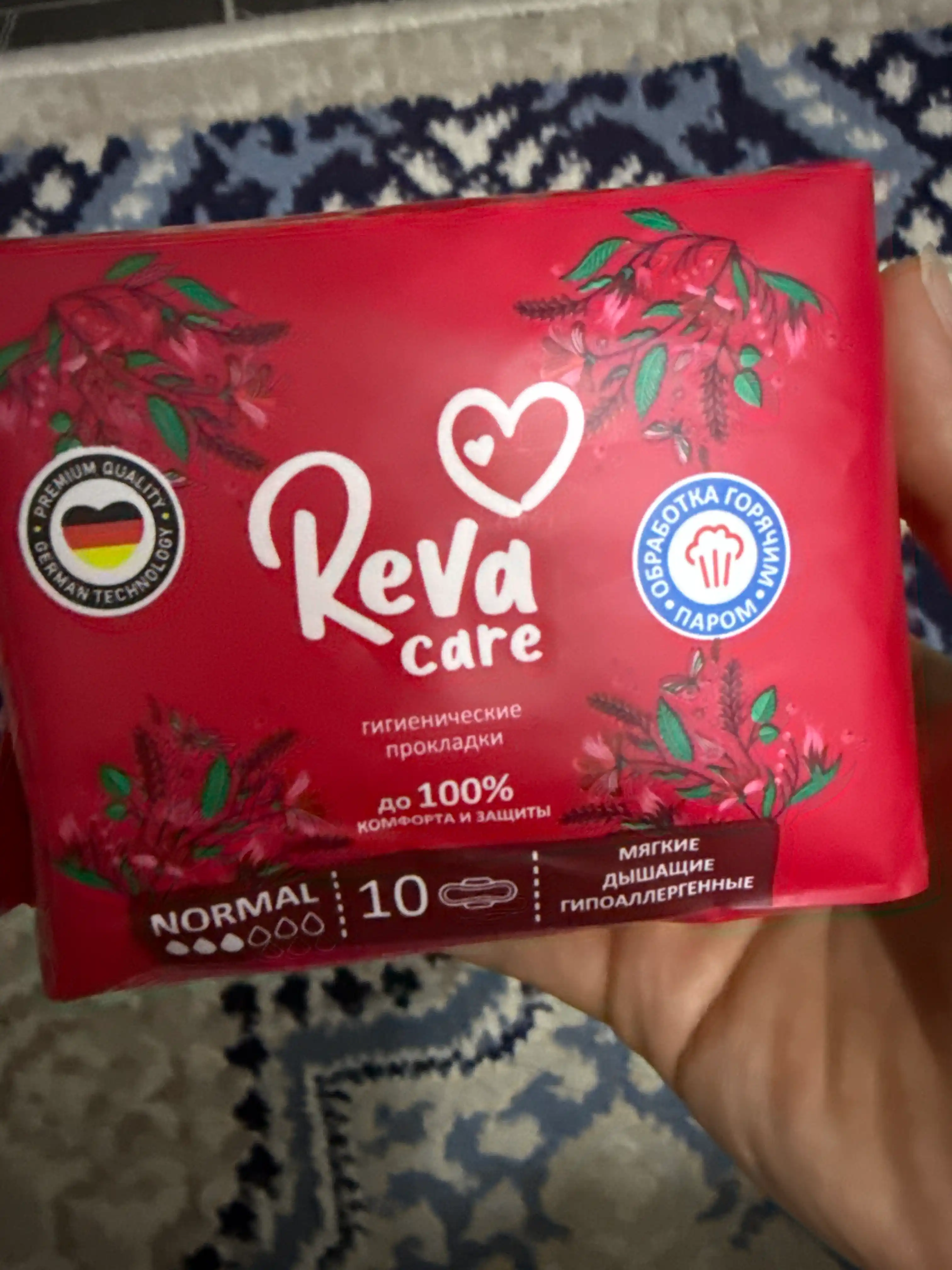 Reva Care Normal ayollar gigiyenik prokladkalari, 10 dona