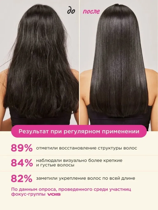 VOIS Шампунь для волос женский, бессульфатный 1000 мл