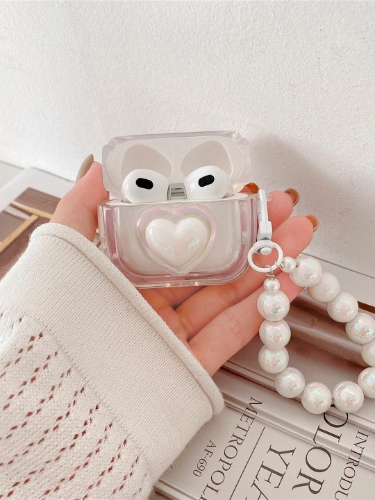 AirPods 1/2, Pro, 3, 4 simsiz quloqchinlar uchun g'ilof, yurak, winnie, stich nashri bilan