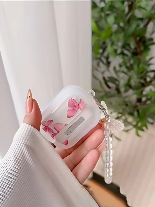AirPods 1/2, Pro, 3, 4 simsiz quloqchinlar uchun g'ilof, yurak, winnie, stich nashri bilan
