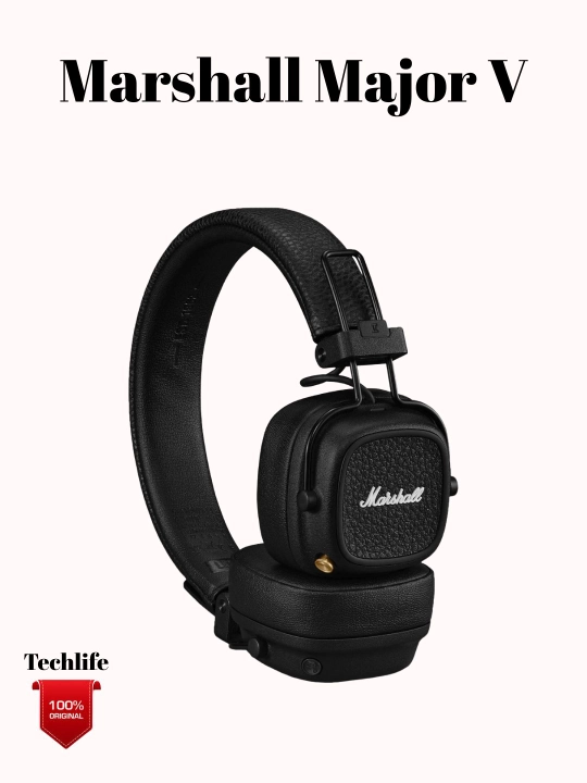 Marshall Major V беспроводные Bluetooth наушники, 100+ часов работы, качественный звук - 