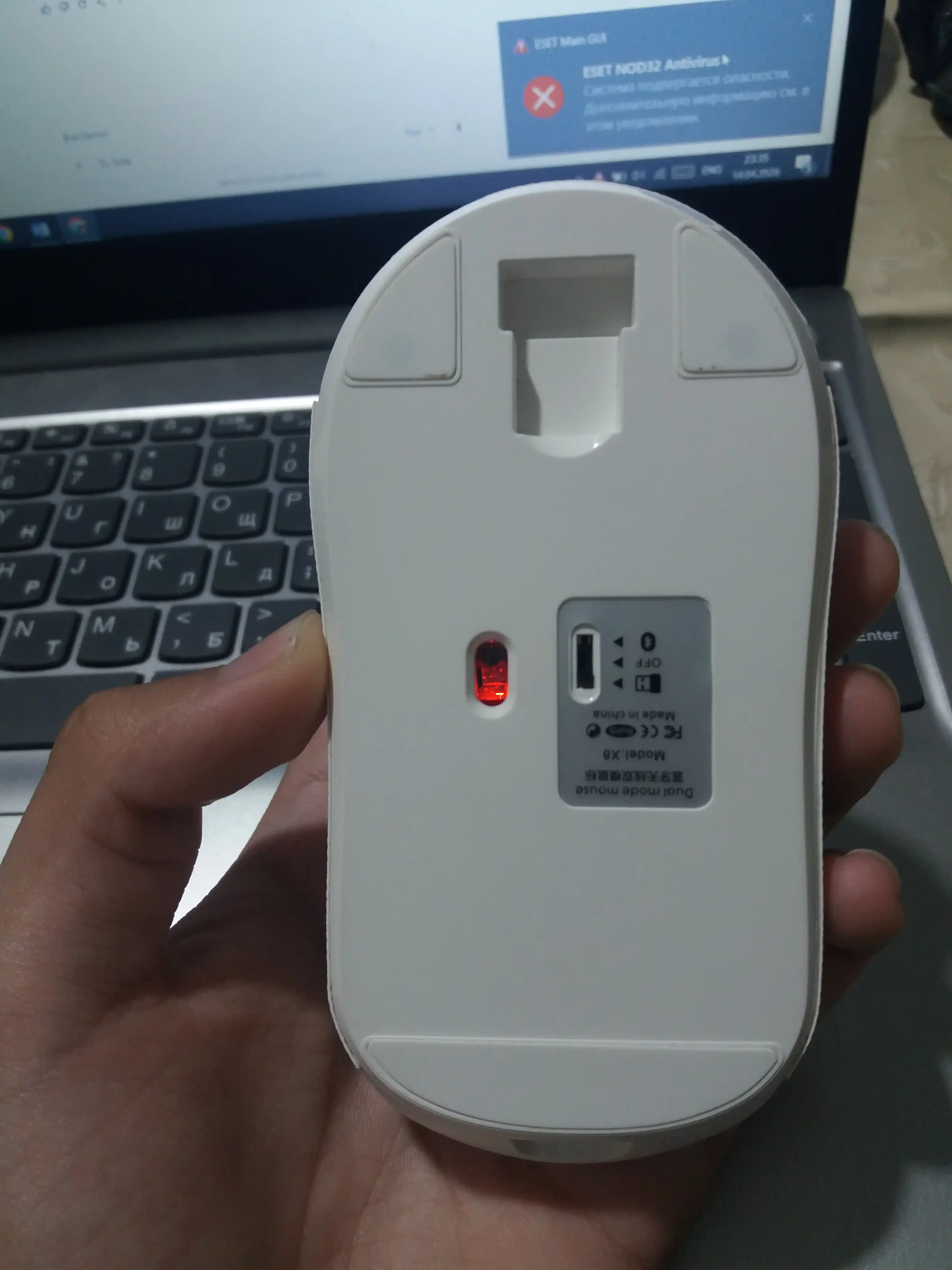 T-Wolf X8 2.4G simsiz sichqoncha, USB qabul qilgich bilan, DPI sozlanadigan va ergonomik