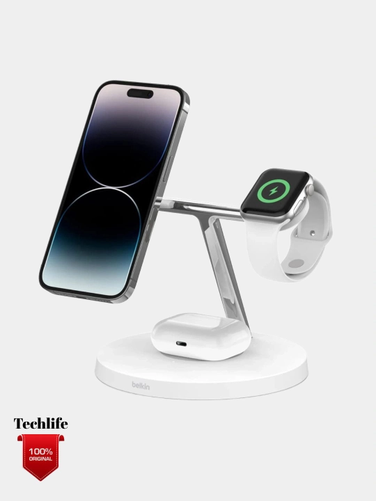 Belkin Boost Charge Pro 3-in-1 MagSafe беспроводная зарядная станция 15W - 