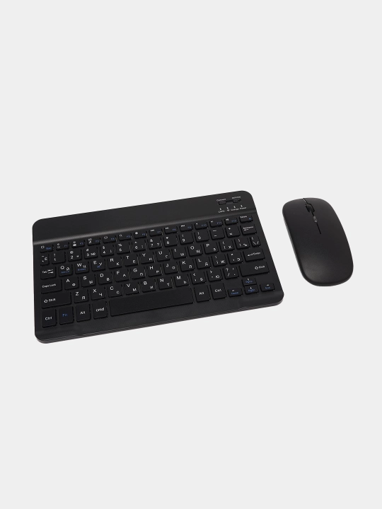 IPad planshetlari uchun Bluetooth klaviatura + g‘ilof + sichqoncha RU+EN