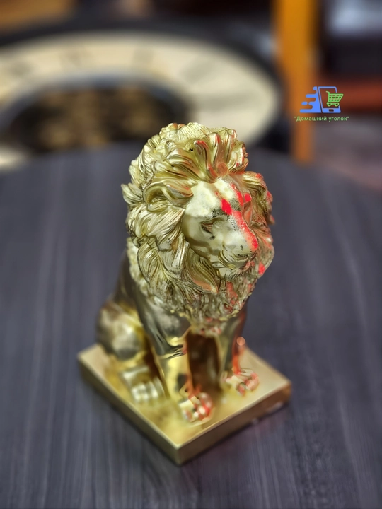 Статуэтка  Лев, декор для дома и офиса, фигурка из полистоуна, подарок,11 sm × 25 sm