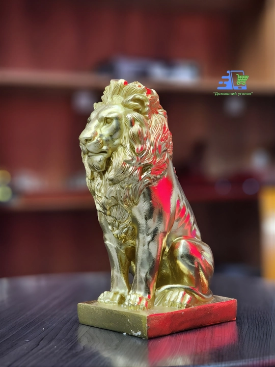 Статуэтка  Лев, декор для дома и офиса, фигурка из полистоуна, подарок,11 sm × 25 sm