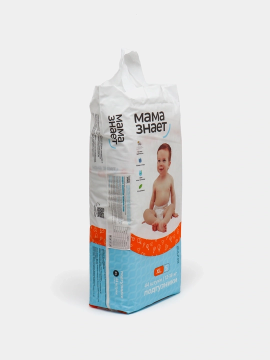 Подгузники Мама Знает для детей гипоаллергенные, NB, S, M, L, XL, XXL