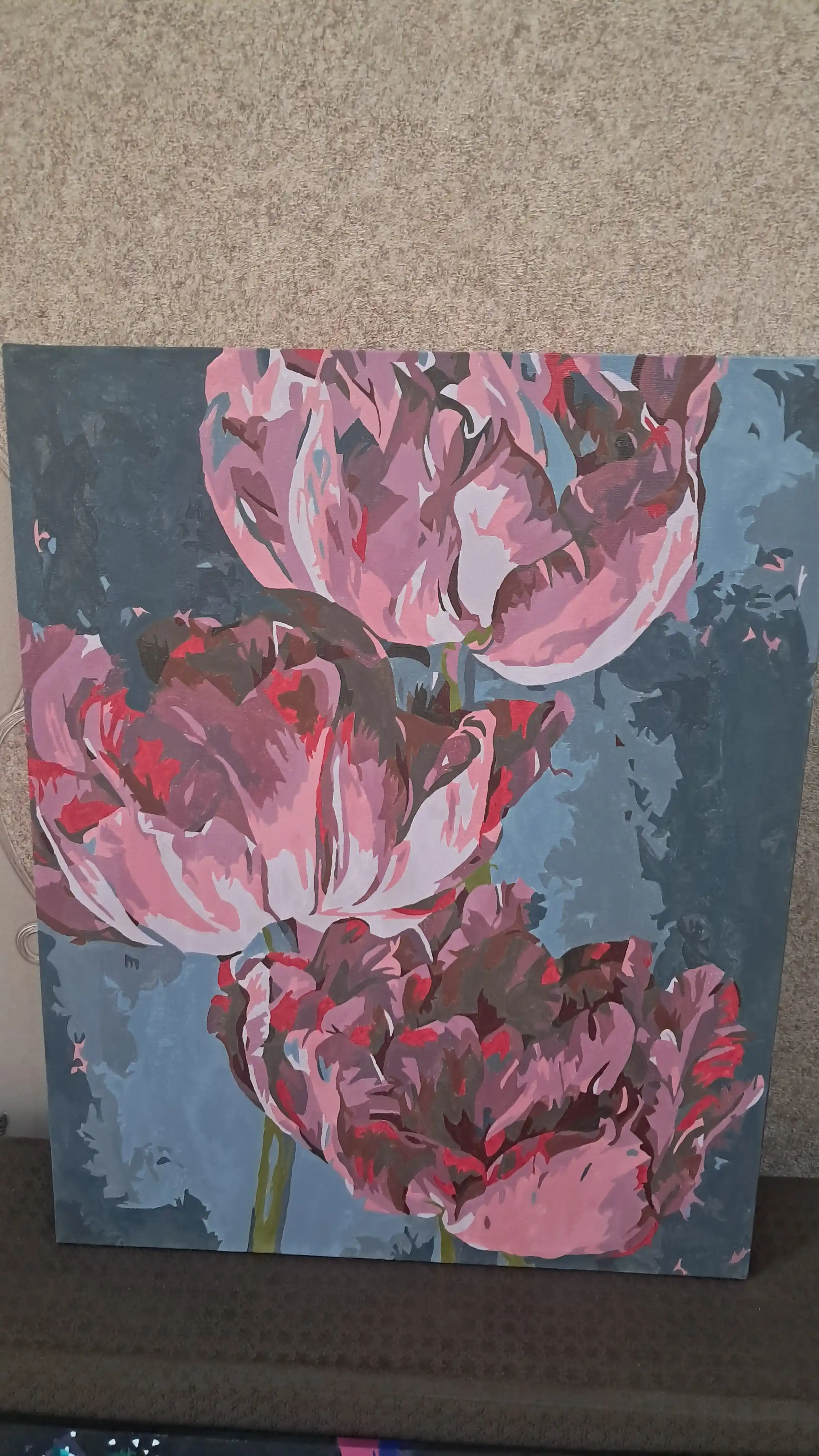 Raqamlar, bo'yicha rasm chizish ARTERY Gullar, 40*50 sm