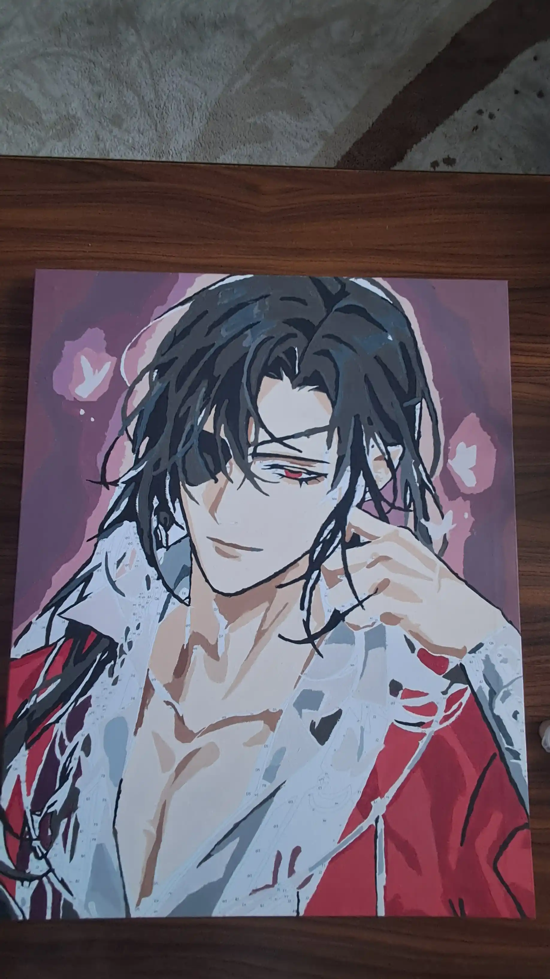 Raqamlar bo'yicha rasm chizish ARTERY "Anime" 40×50 sm, bo'yoqli holst, bo'yama to'plami