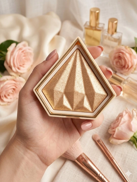 Хайлайтер для лица AnyLady Highlighter Palette, с шелковистым сиянием - 