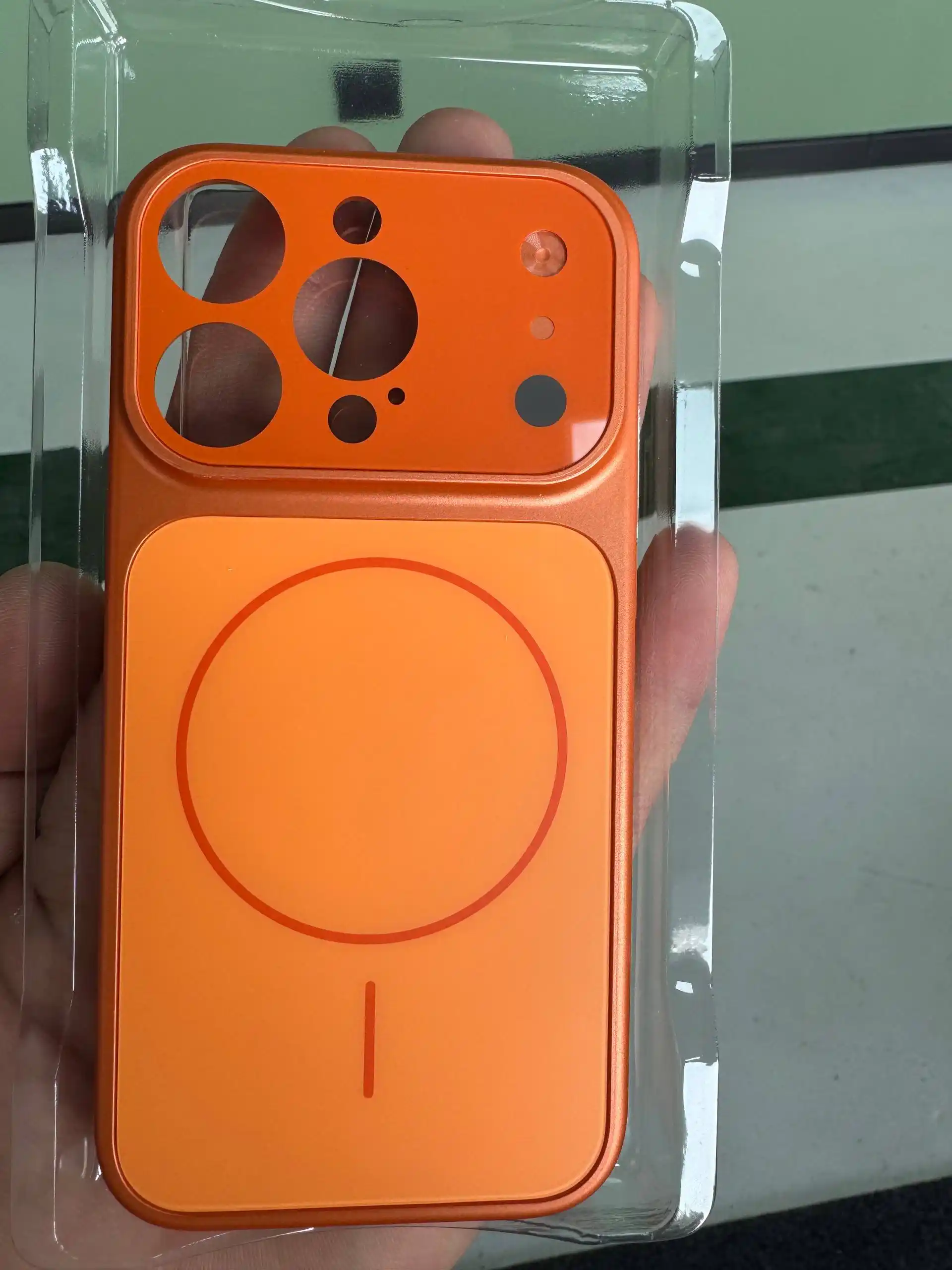 IPhone 17 dizayn chexol, magsafe bilan iPhone 13, 14, 15, 16 Pro, Pro Max uchun, chixol