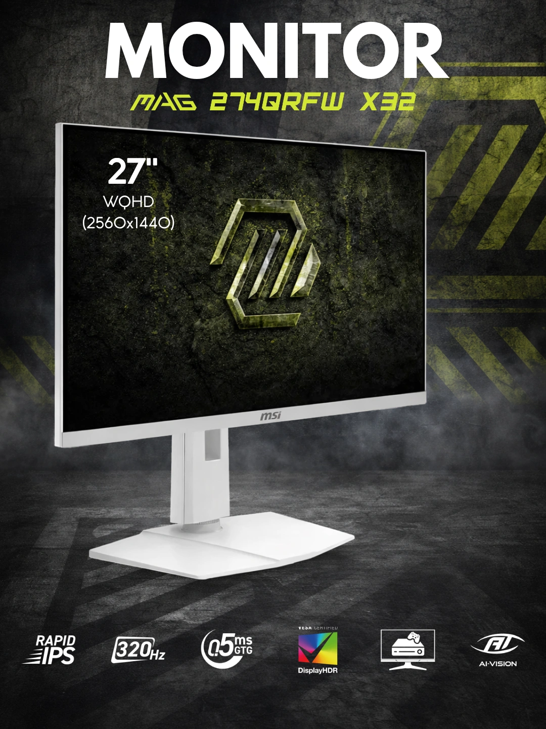 Игровой монитор MSI PRO 32",24",27",320Гц,180Гц, IPS, 1 мс,1920x1080,FHD,1 год гарантии за 4539000 сум со скидкой 27%. Uzum Market