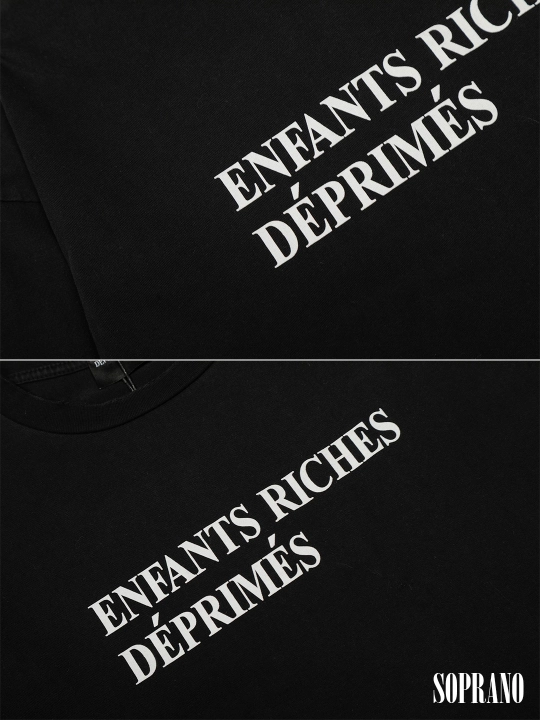 Erkaklar, ayollar va o‘smirlar uchun uzun yengli futbolkalar ERD (Enfants Riches Déprimés)