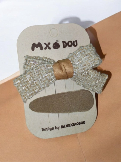 Набор детских заколок для волос: Модели с бантиками и цветами, "Cute Design" — MQBQ-BANTIKNABOR-КАРМЛН