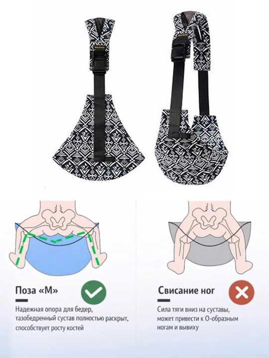 Сумка слинг для малышей, подвеска, переноска