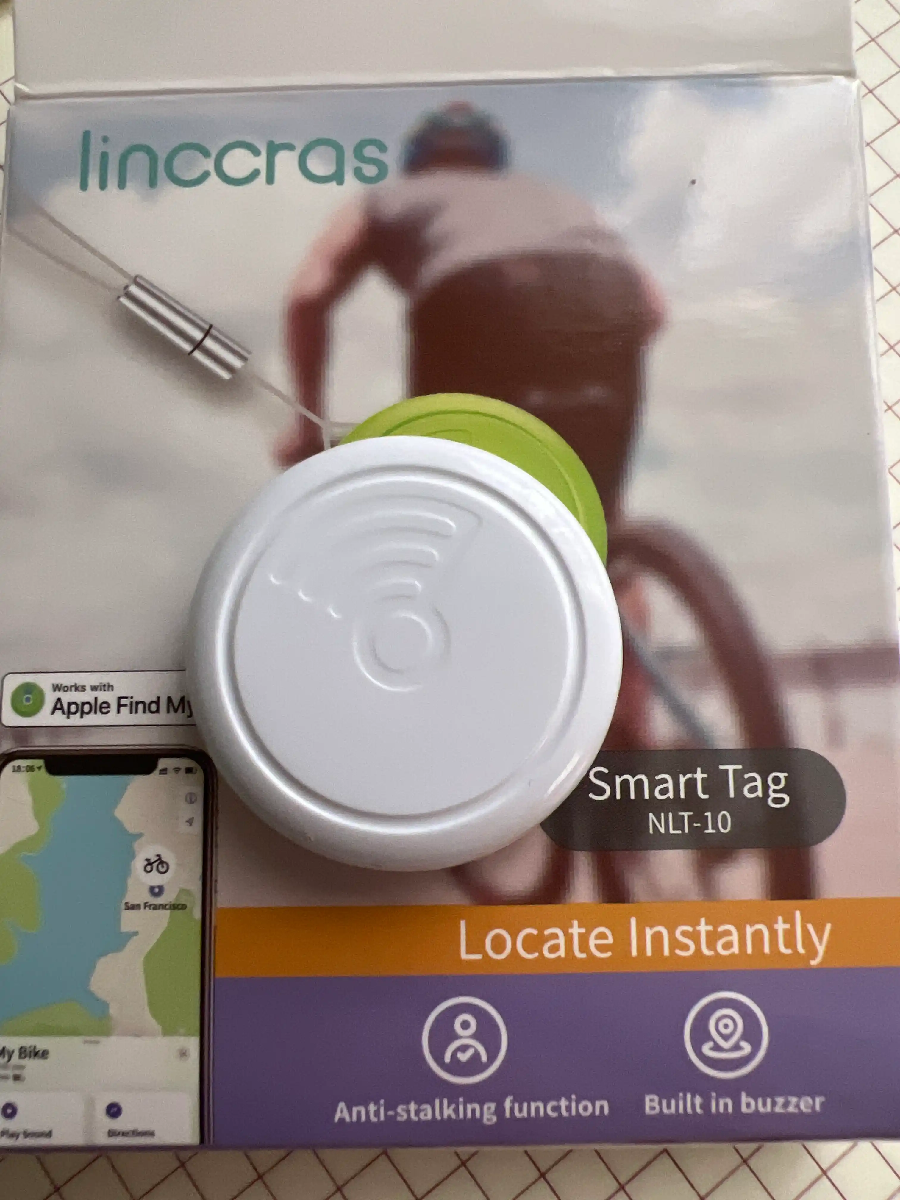 Поисковый Bluetooth-трекер для вещей - совместим с Локатор, аналог AirTag, iOS MFi