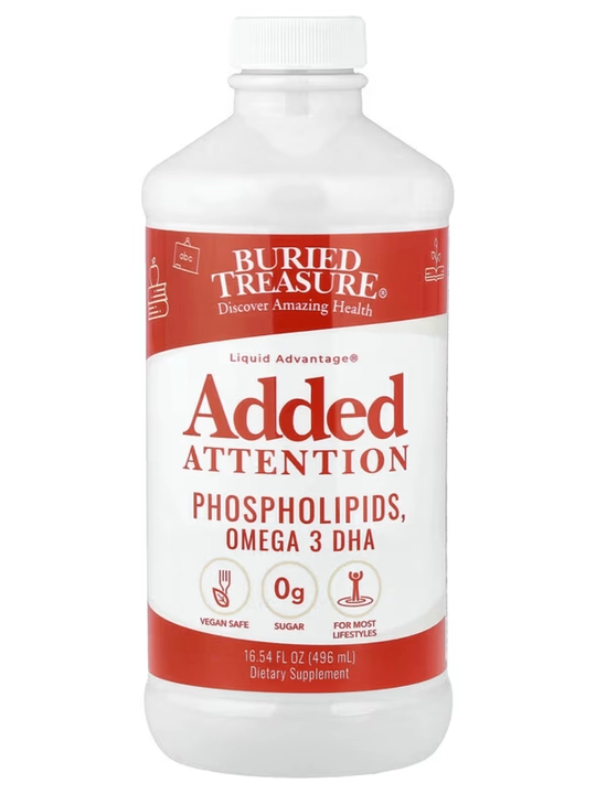 Buried Treasure, Added Attention, для концентрации и внимания детей, 496 мл, США